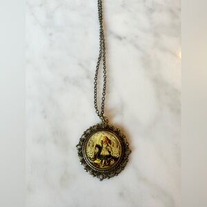 Vintage Alice in Wonderland Pendant Necklace